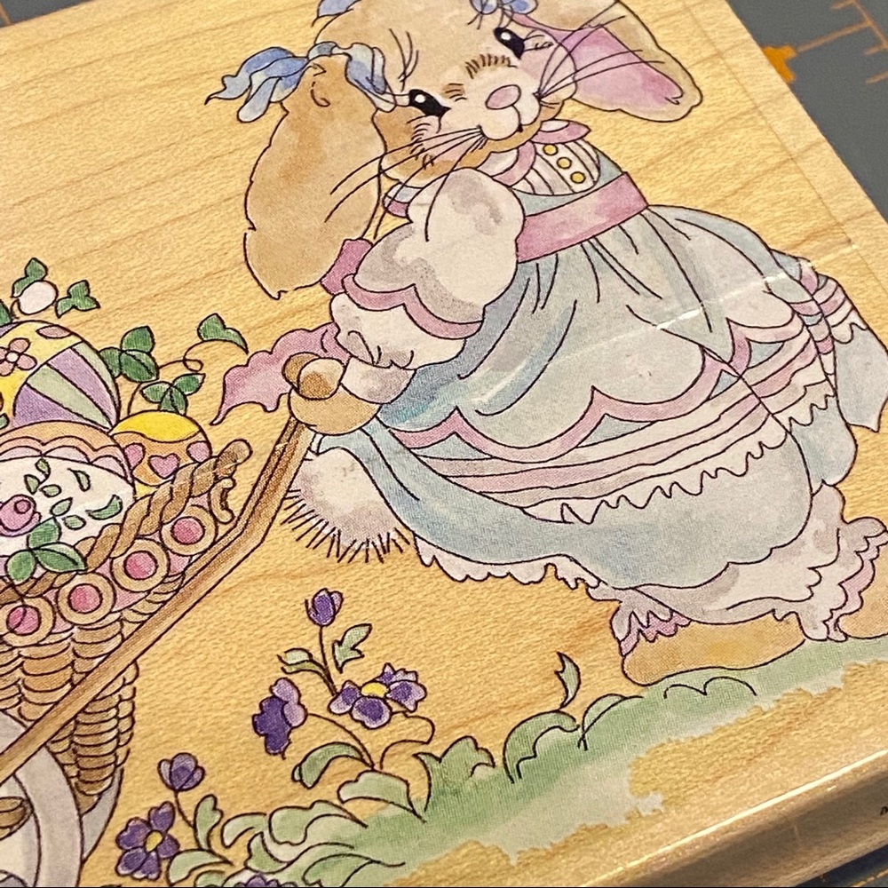 Retired Stamps Happen #80167 Cart of Easter Eggs - Picture 7 of 8